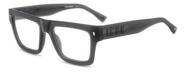 Men Premium Dsquared2 Eyeglasses: Icon 0023 - Grey - SpecSMART Eye Clinic (Diagonal View)